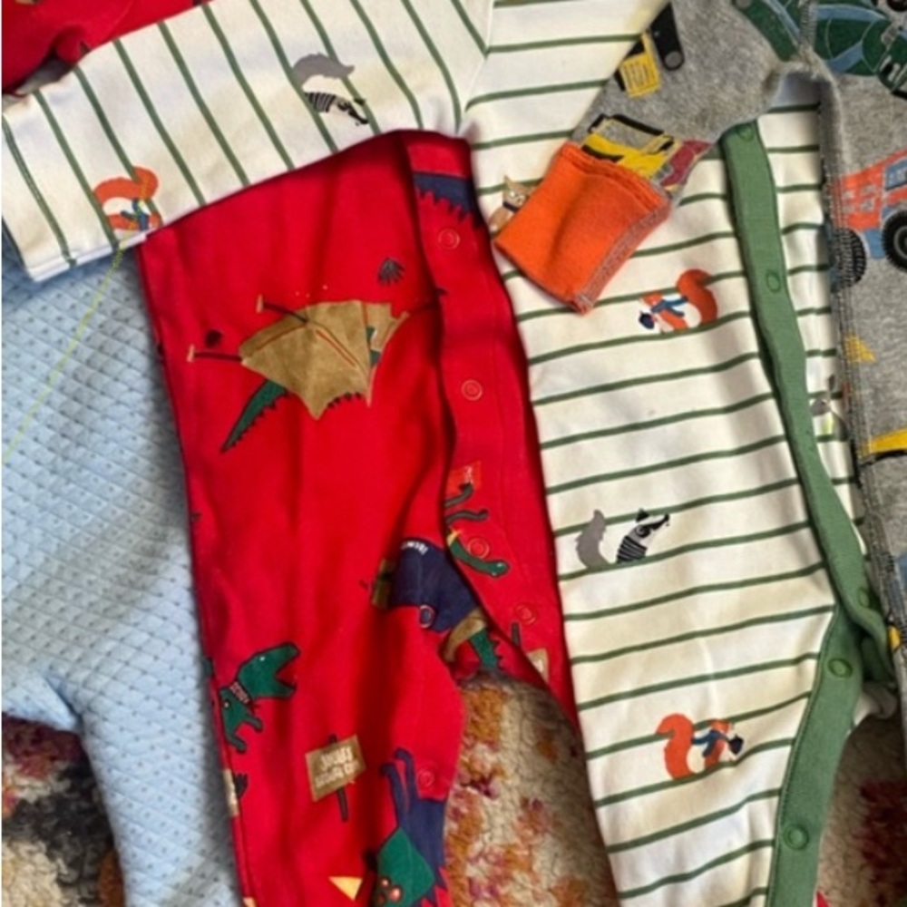 Baby Onesie Set with Animal Prints